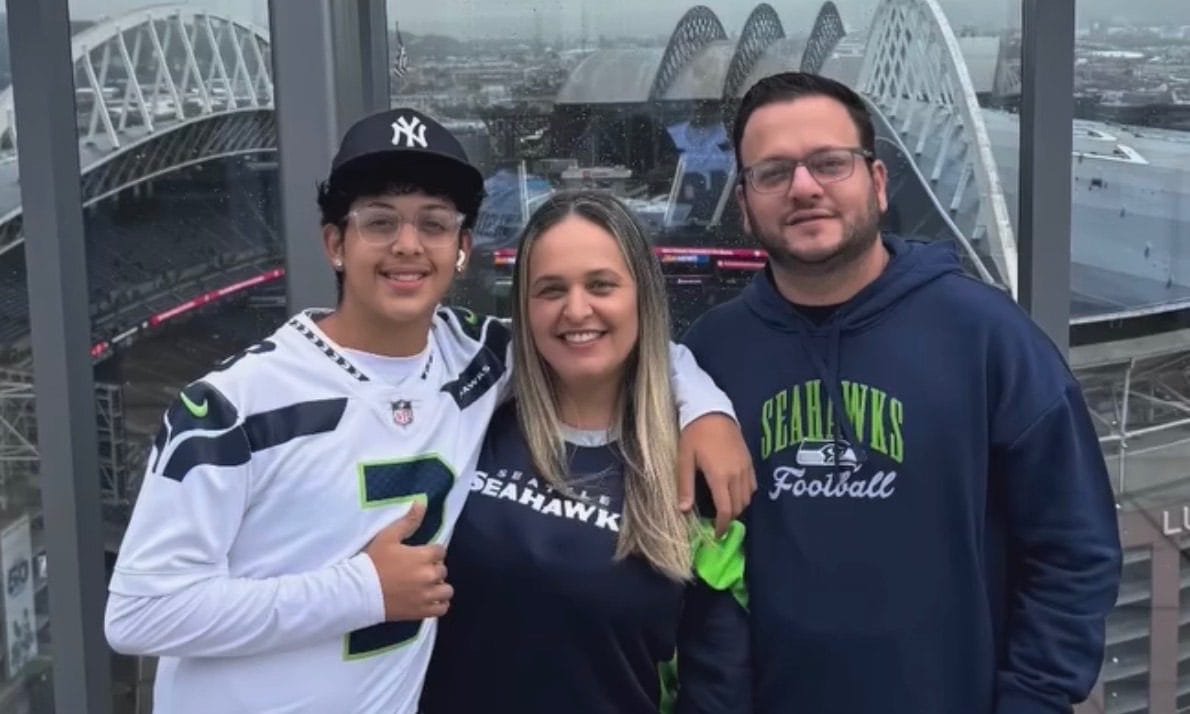 Familiares e apoiadores mobilizados pelo tratamento do menino Kauan, na região de Kirkland